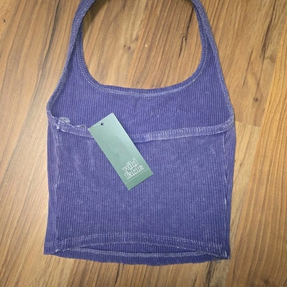 Wild Fable Purple Ribbed Knit Top - Picture 2 of 4